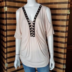 Sky cold shoulder top